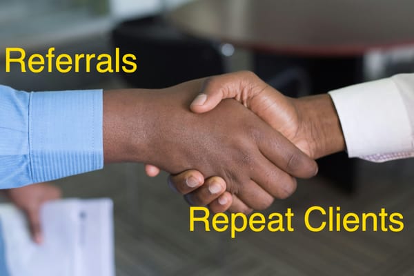 A clinical research consultant lands a referral. 